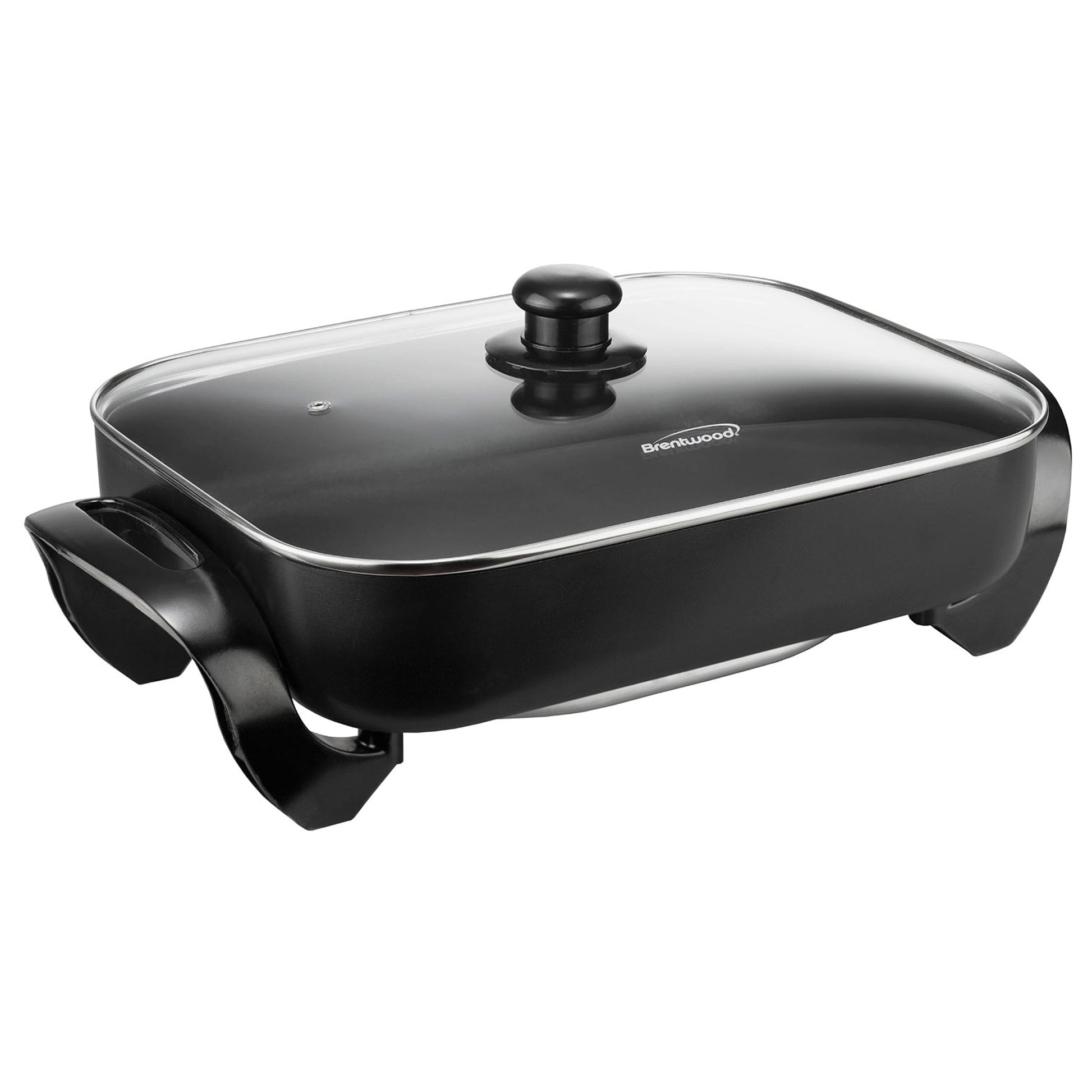Brentwood 16 Inch Nonstick Electric Skillet with Glass Lid in Black LuxuryLifeWay Online Store