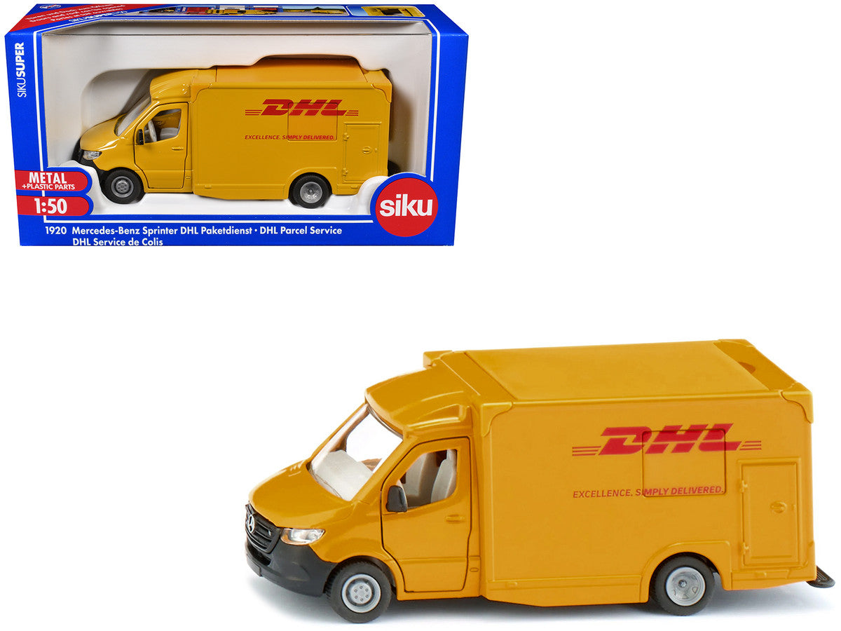 Mercedes-Benz Sprinter Van Yellow "DHL" 1/50 Diecast Model Car by Siku LuxuryLifeWay Online Store