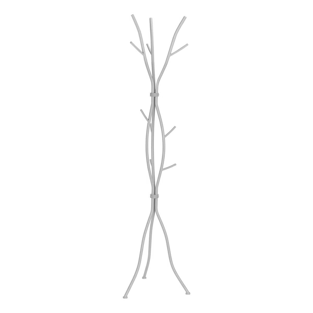 74-inch Freestanding Silver Metal Coat Rack Entryway Hall Tree Umbrella Stand LuxuryLifeWay Online Store