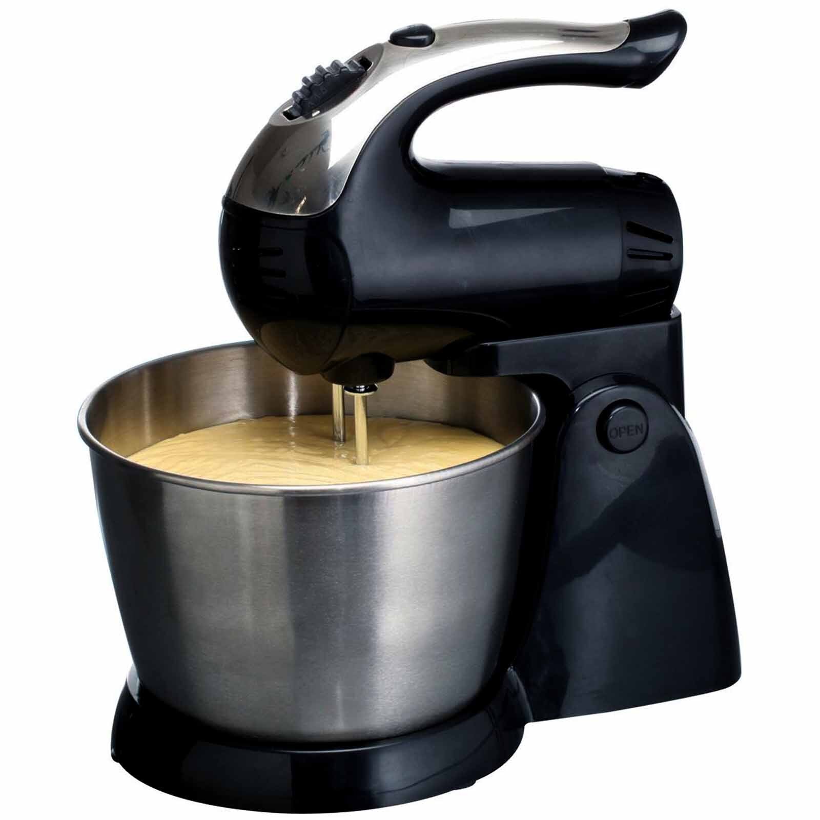 Brentwood 5-Speed Stand Mixer Stainless Steel Bowl 200W Black LuxuryLifeWay Online Store