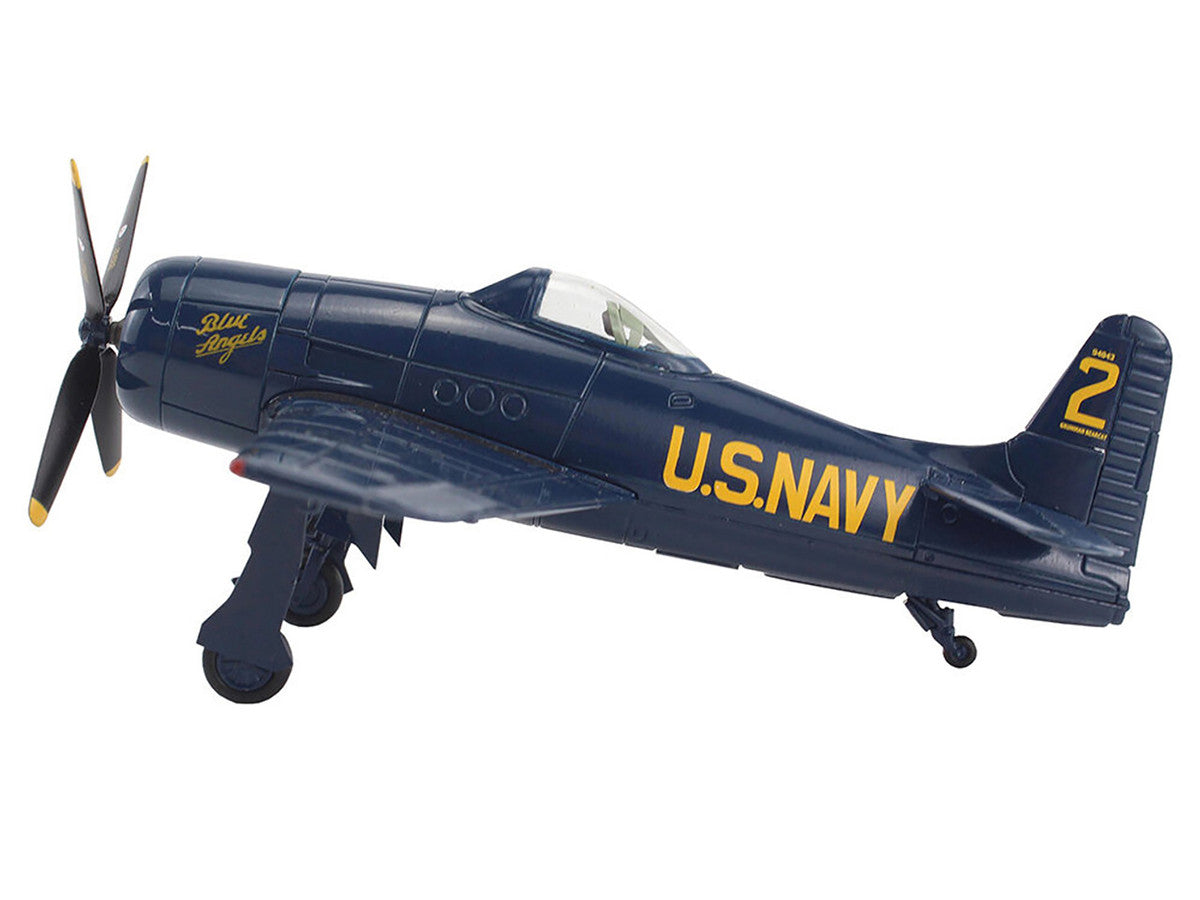 Grumman F8F Bearcat Fighter Aircraft "Blue Angels #2" (1946) United States Navy "SkyMax Models" Series 1/72 Diecast Model by Hobby Master LuxuryLifeWay Online Store