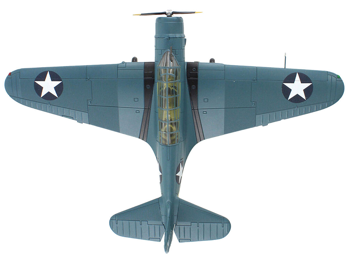 Douglas TBD-1 Devastator Bomber Aircraft "Battle of Midway Lt Cdr EE Lindsey VT-6 USS Enterprise" (1942) United States Navy "SkyMax Models" Series 1/72 Diecast Model by Hobby Master LuxuryLifeWay Online Store