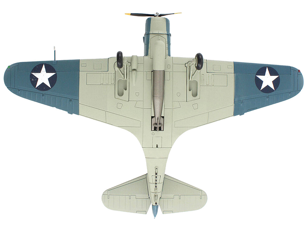 Douglas TBD-1 Devastator Bomber Aircraft "Battle of Midway Lt Cdr EE Lindsey VT-6 USS Enterprise" (1942) United States Navy "SkyMax Models" Series 1/72 Diecast Model by Hobby Master LuxuryLifeWay Online Store