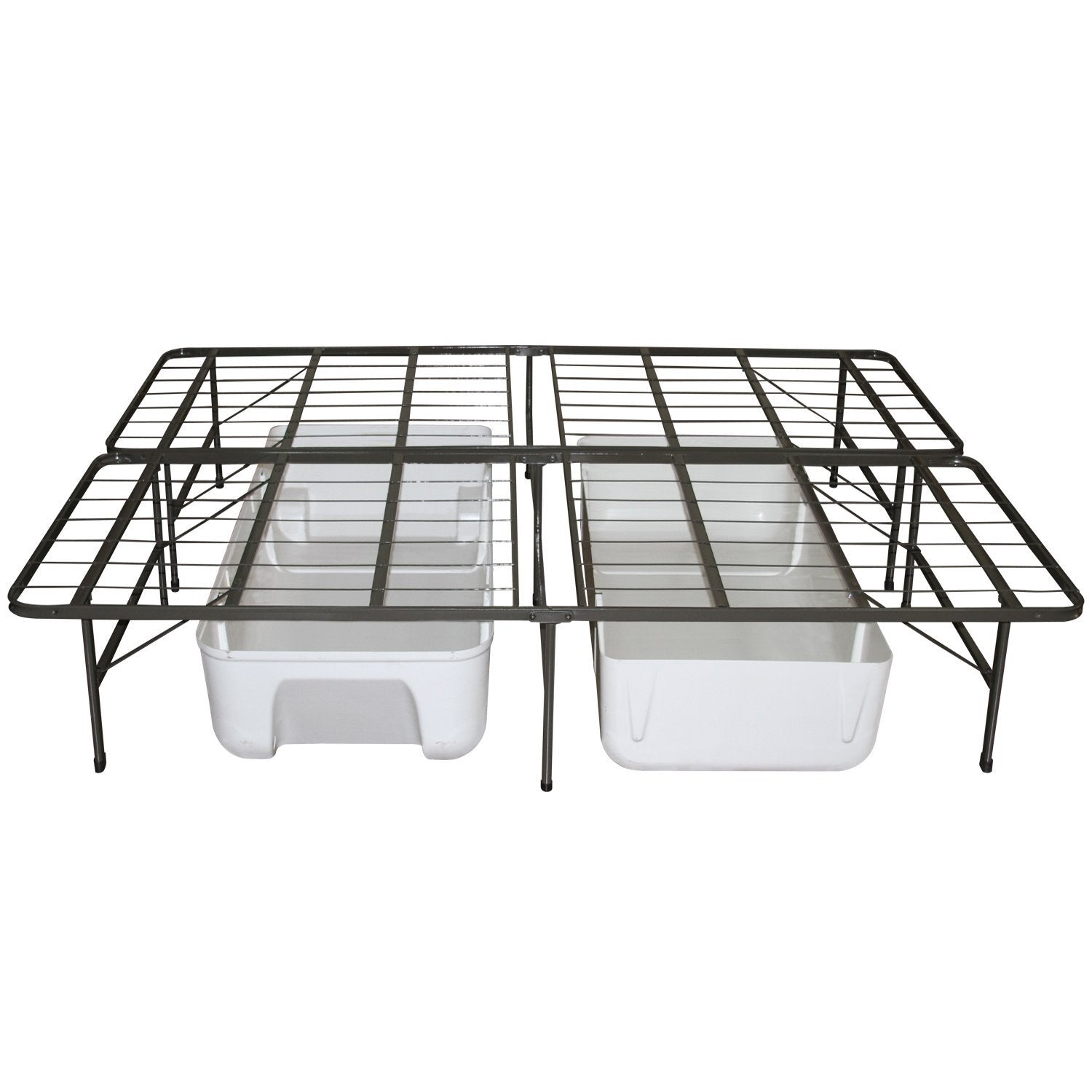 Twin Extra Long Metal Platform Bed Frame with Storage Space LuxuryLifeWay Online Store