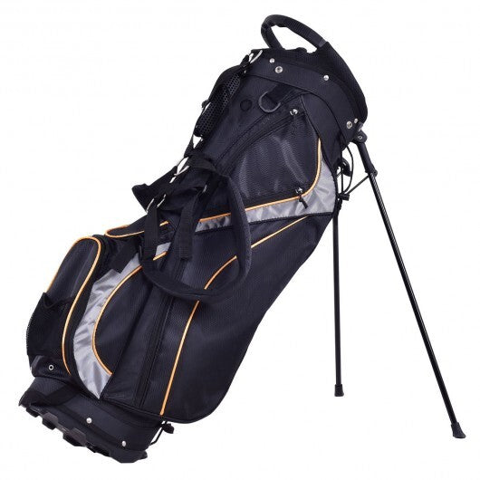 9 Inch Golf Stand Bag Divider Carry Pockets Storage - Color: Black LuxuryLifeWay Online Store