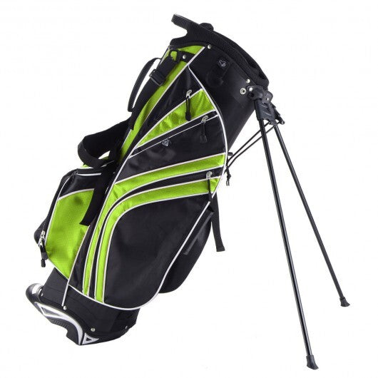 Golf Stand Cart Bag with 6-Way Divider Carry Pockets-Green - Color: Green LuxuryLifeWay Online Store