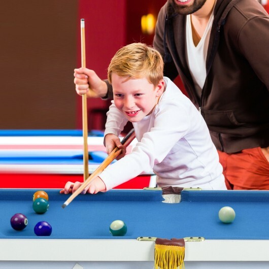 47 Inch Folding Billiard Table with Cues and Brush Chalk -Green LuxuryLifeWay Online Store