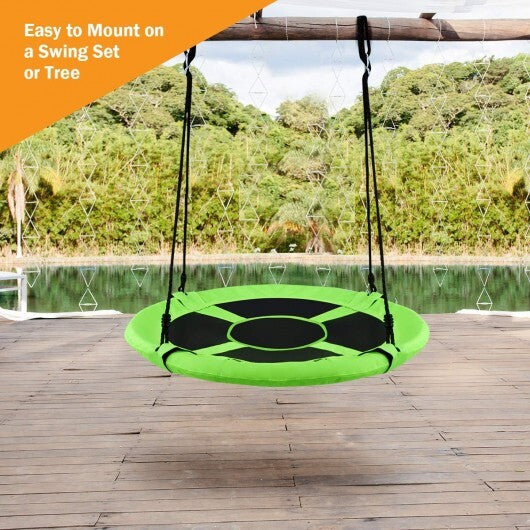 40 Inch Flying Saucer Tree Swing Indoor Outdoor Play Set-Green - Color: Green LuxuryLifeWay Online Store