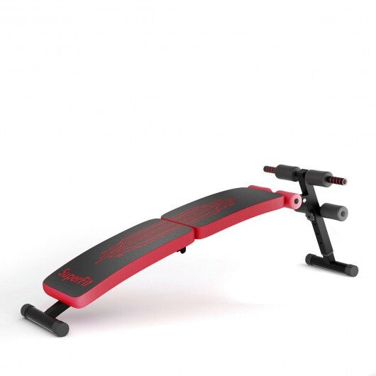 Abdominal Twister Trainer with Adjustable Height Exercise Bench-Red LuxuryLifeWay Online Store