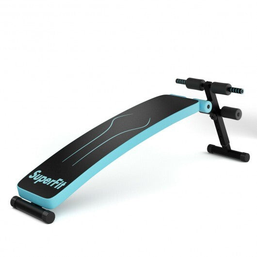 Folding Weight Bench Adjustable Sit-up Board Workout Slant Bench-Red LuxuryLifeWay Online Store