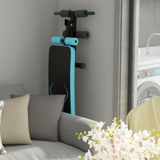 Folding Weight Bench Adjustable Sit-up Board Workout Slant Bench-Red LuxuryLifeWay Online Store