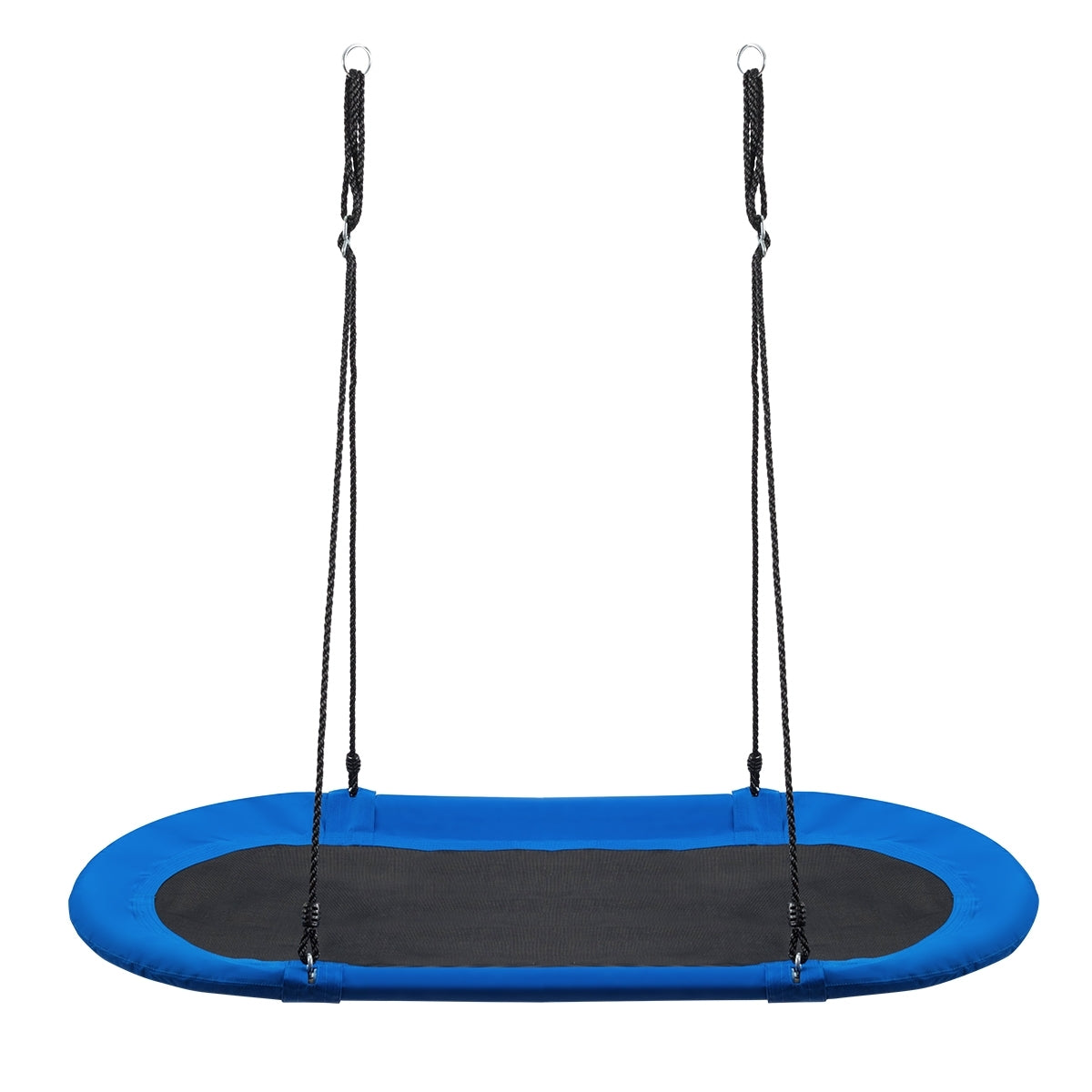 60 Inch Saucer Surf Outdoor Adjustable Swing Set-Blue+Black - Color: Blue LuxuryLifeWay Online Store