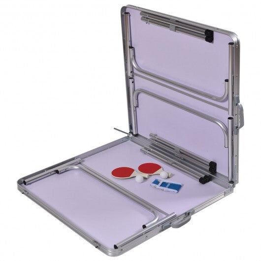 60 Inch Portable Tennis Ping Pong Folding Table with Accessories-Blue LuxuryLifeWay Online Store