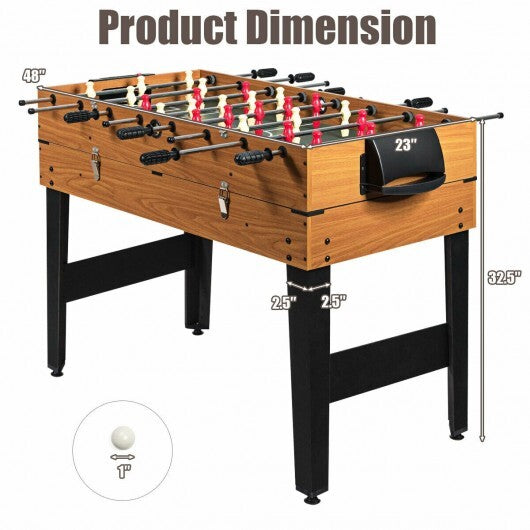48 Inch 3-In-1 Multi Combo Game Table with Soccer for Game Rooms LuxuryLifeWay Online Store
