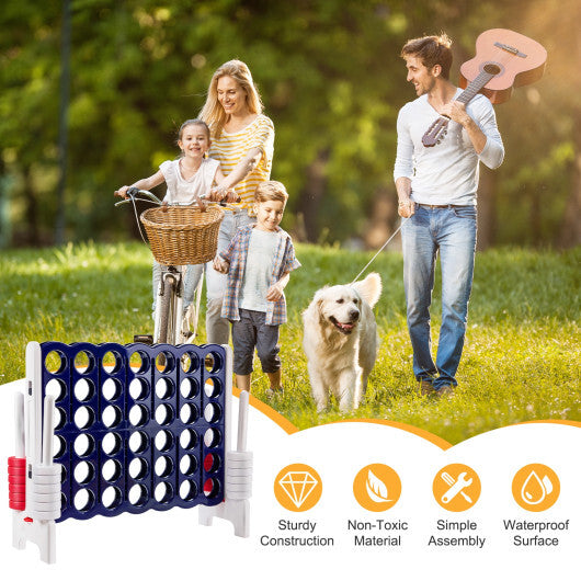 4 in A Row 4-to-Score Giant Jumbo Game Set for Family Party Holiday LuxuryLifeWay Online Store