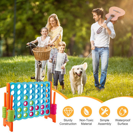 4 in A Row 4-to-Score Giant Jumbo Game Set for Family Party Holiday LuxuryLifeWay Online Store