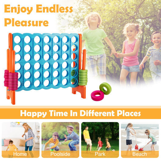 4 in A Row 4-to-Score Giant Jumbo Game Set for Family Party Holiday LuxuryLifeWay Online Store