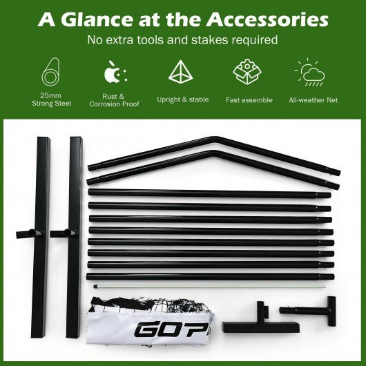 22 Feet Portable Pickleball Net Set System with Carry Bag for Indoor Outdoor Game LuxuryLifeWay Online Store