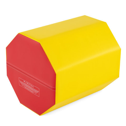 24.5 Inch x 24.5 Inch Octagon Gymnastics Mat with Waterproof Zippered Cover-Yellow LuxuryLifeWay Online Store