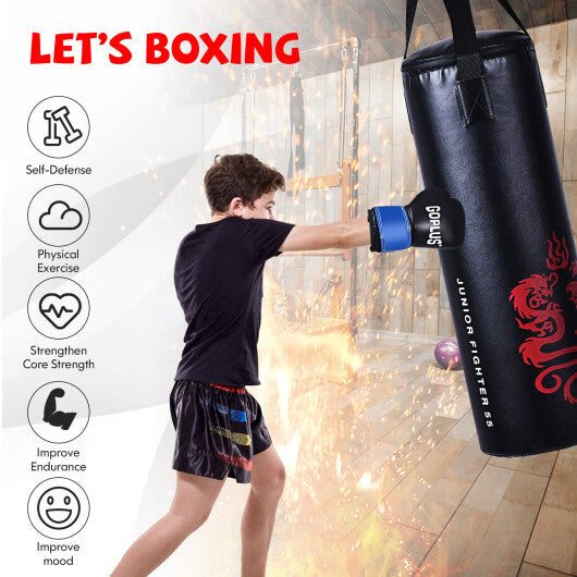 5 Pieces 40Lbs Filled Punching Boxing Set with Jump Rope and Gloves LuxuryLifeWay Online Store