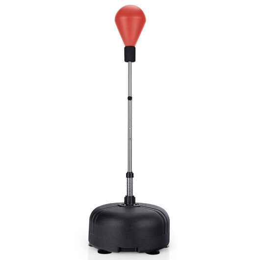 Adjustable Freestanding Punching Bag with Boxing Gloves-Red LuxuryLifeWay Online Store
