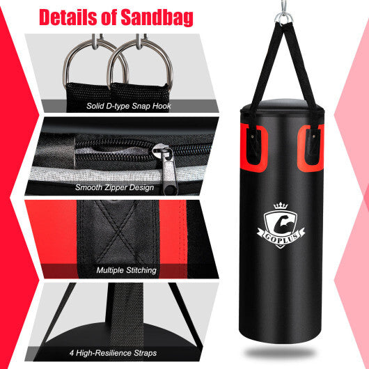 Filled Punching Bag Set with Boxing Gloves- 63 lbs LuxuryLifeWay Online Store