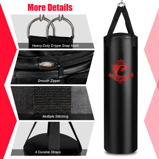 Filled Punching Bag Set with Boxing Gloves- 63 lbs LuxuryLifeWay Online Store