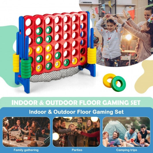 4-to-Score Giant Game Set with Net Storage-Blue LuxuryLifeWay Online Store