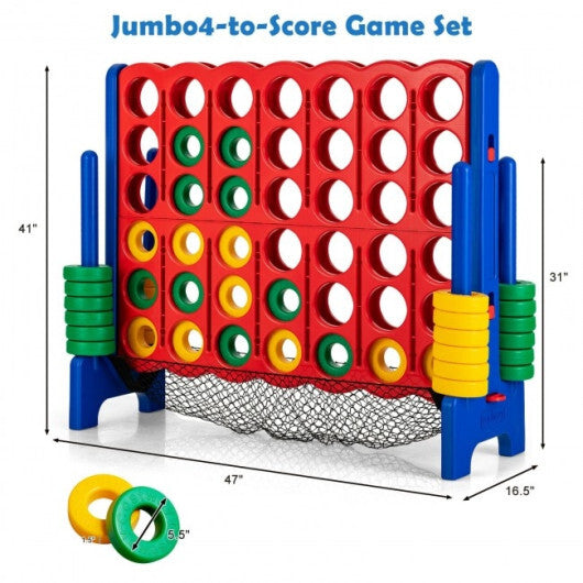 4-to-Score Giant Game Set with Net Storage-Blue LuxuryLifeWay Online Store