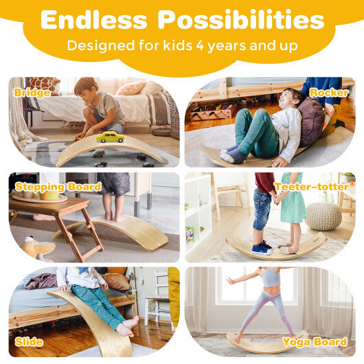 12 Inch Wobble Board for Balance Training-Natural LuxuryLifeWay Online Store