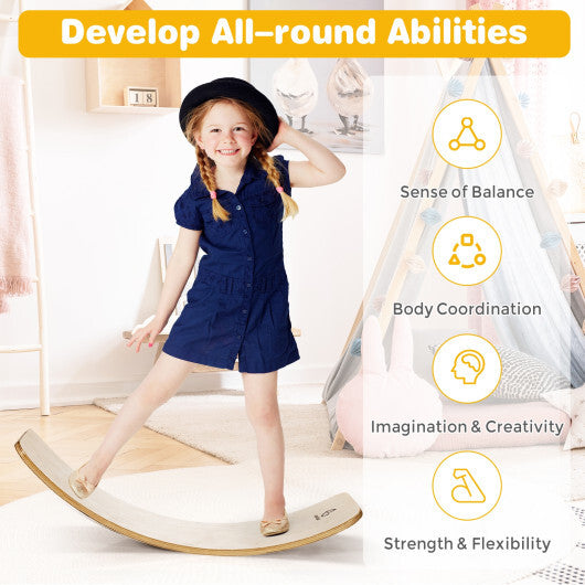 12 Inch Wobble Board for Balance Training-Natural LuxuryLifeWay Online Store