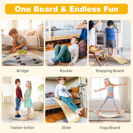 12 Inch Wobble Board for Balance Training-Natural LuxuryLifeWay Online Store