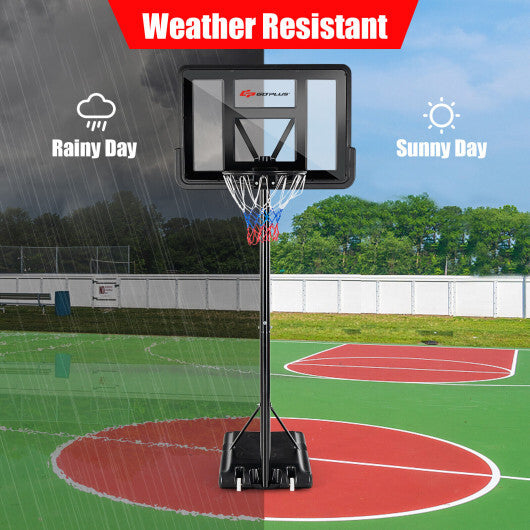 Adjustable Portable Basketball Hoop Stand with Shatterproof Backboard Wheels LuxuryLifeWay Online Store