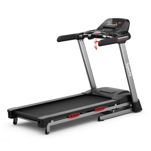 4.75 HP Folding Treadmill with Auto Incline and 20 Preset Programs-Black LuxuryLifeWay Online Store