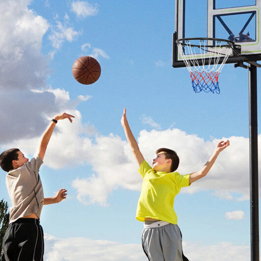 18 Inch Basketball Rim Goal Replacement with All Weather Net and Mounting Hardware-Black LuxuryLifeWay Online Store