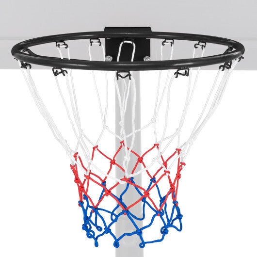 18 Inch Basketball Rim Goal Replacement with All Weather Net and Mounting Hardware-Black LuxuryLifeWay Online Store