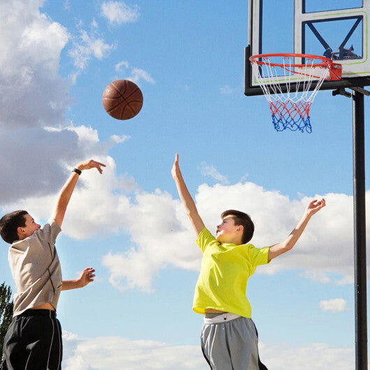 18 Inch Basketball Rim Goal Replacement with All Weather Net and Mounting Hardware-Black LuxuryLifeWay Online Store