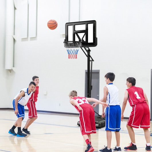 Portable Basketball Hoop with 4.6 to 10 Feet 10-Level Height Adjustable LuxuryLifeWay Online Store