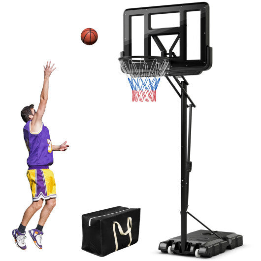 Portable Basketball Hoop with 4.6 to 10 Feet 10-Level Height Adjustable LuxuryLifeWay Online Store