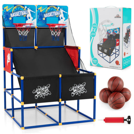 Kids Arcade Basketball Game Set with 4 Basketballs and Ball Pump LuxuryLifeWay Online Store