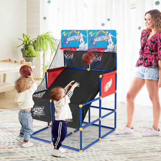 Kids Arcade Basketball Game Set with 4 Basketballs and Ball Pump LuxuryLifeWay Online Store