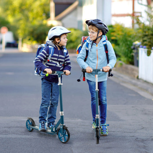 Folding Aluminum Alloy Scooter with 3 Adjustable Heights-Blue LuxuryLifeWay Online Store