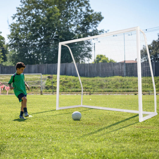 8' x 6' Soccer Goal with Ground Stakes and Soccer Cones LuxuryLifeWay Online Store