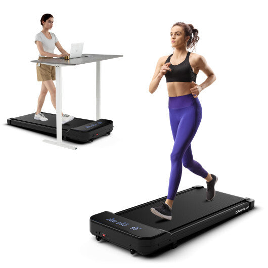 2.5HP Under Desk Treadmill with Remote Control and 3 Countdown Modes-Black LuxuryLifeWay Online Store