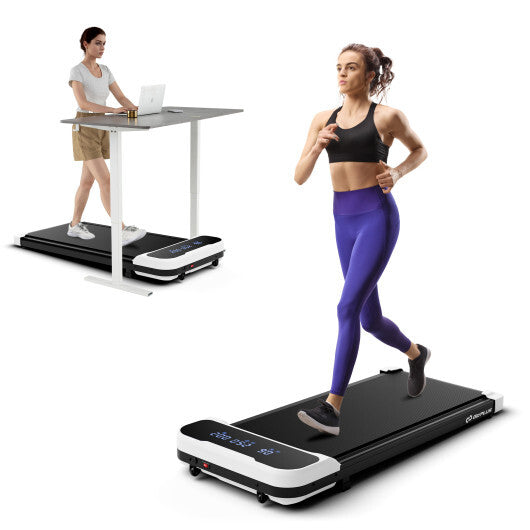 2.5HP Under Desk Treadmill with Remote Control and 3 Countdown Modes-Black LuxuryLifeWay Online Store