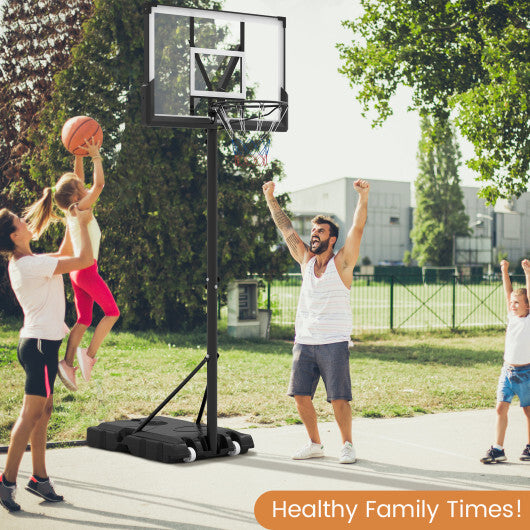 Portable Basketball Hoop Outdoor Basketball Goal System Adjustable for Kids Teens Adults LuxuryLifeWay Online Store