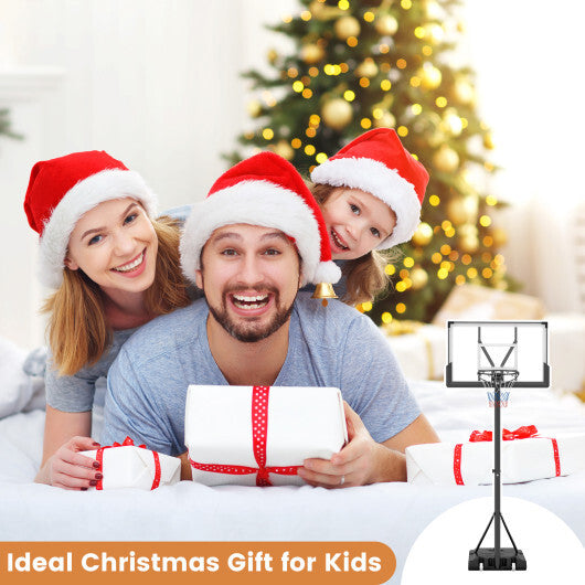 Portable Basketball Hoop Outdoor Basketball Goal System Adjustable for Kids Teens Adults LuxuryLifeWay Online Store