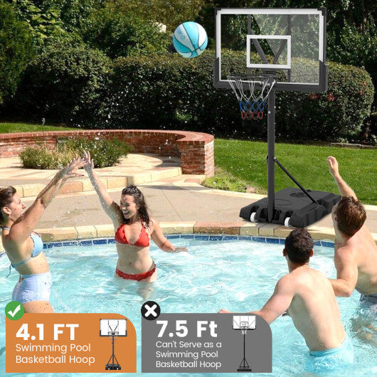 Portable Basketball Hoop Outdoor Basketball Goal System Adjustable for Kids Teens Adults LuxuryLifeWay Online Store