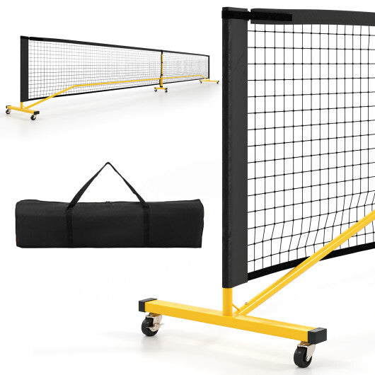 22 FT Portable Pickleball Net with 6 Lockable Wheels and Carry Bag LuxuryLifeWay Online Store