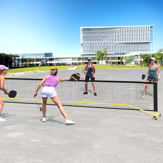 22 FT Portable Pickleball Net with 6 Lockable Wheels and Carry Bag LuxuryLifeWay Online Store